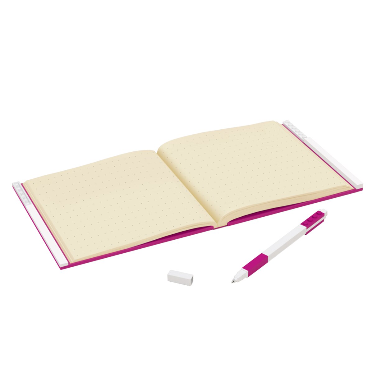 Lego Locking Notebook With Gel Pen - Violet